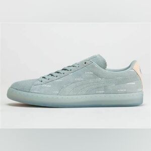 New Puma x Pink Dolphin Suede V2 Blue Sneakers